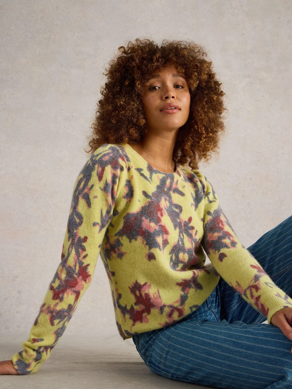 Pullover Jodie - Yellow Pr - 42 Bild 1