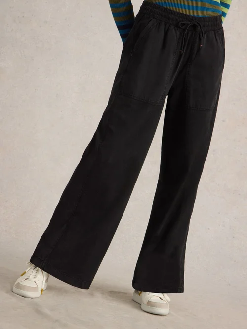 Jogginghose Ava mit weitem Bein - Pure Blk - 34/R Bild 3
