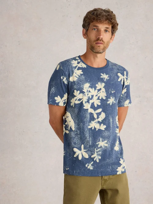 T-Shirt mit floralem Print - Navy Pr - XXL Bild 3