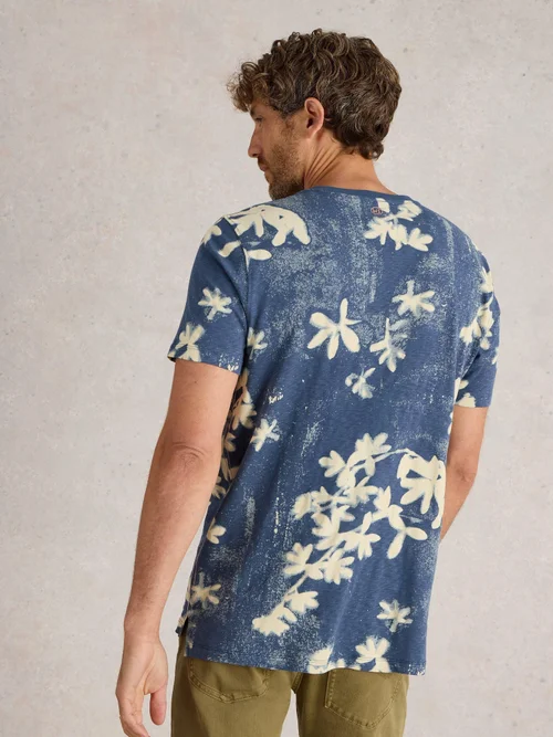 T-Shirt mit floralem Print - Navy Pr - XXL Bild 4