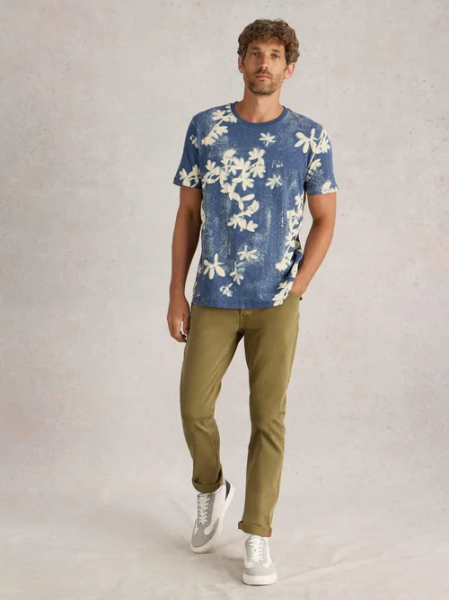 T-Shirt mit floralem Print - Navy Pr - XXL Bild 2