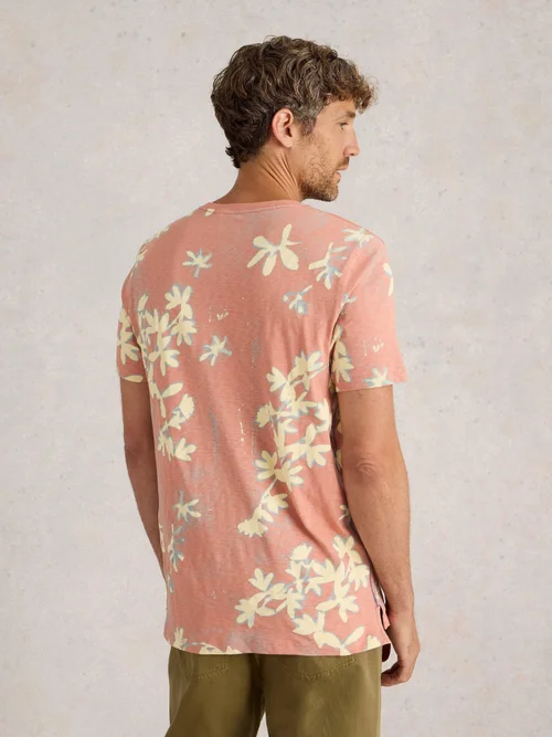 T-Shirt mit floralem Print - Pink Pr - XXL Bild 4