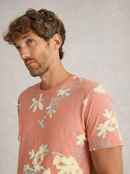 T-Shirt mit floralem Print - Pink Pr - XXL Bild 3