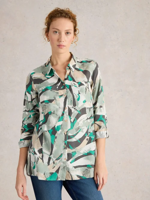 Lange Bluse Sophie - Grey Mlt - 50/R Bild 3