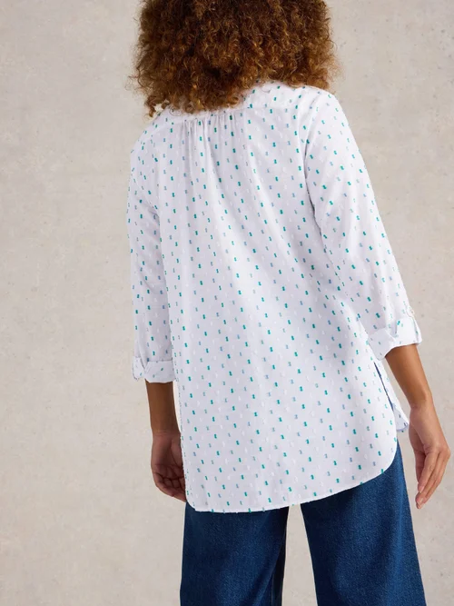 Lange Bluse Sophie - Ivory Mlt - 36/R Bild 4