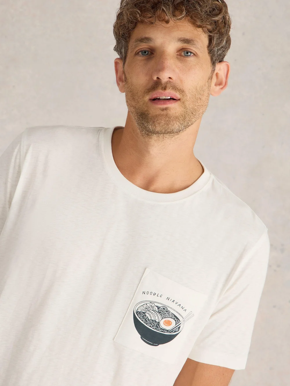 T-Shirt mit Ramenmotiv - White Pr - XL Bild 1