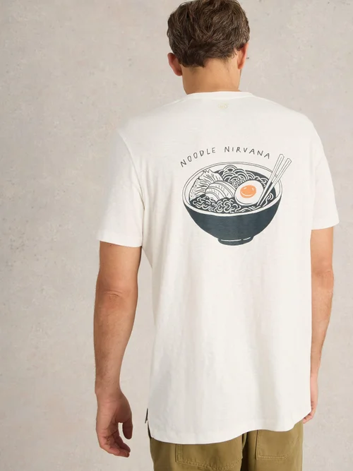 T-Shirt mit Ramenmotiv - White Pr - XL Bild 4
