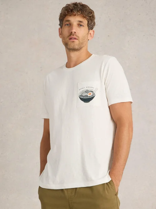T-Shirt mit Ramenmotiv - White Pr - XL Bild 3