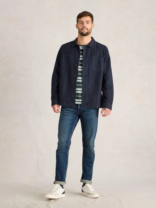 Baumwolljacke Finch - Dark Navy - XXXL Bild 2