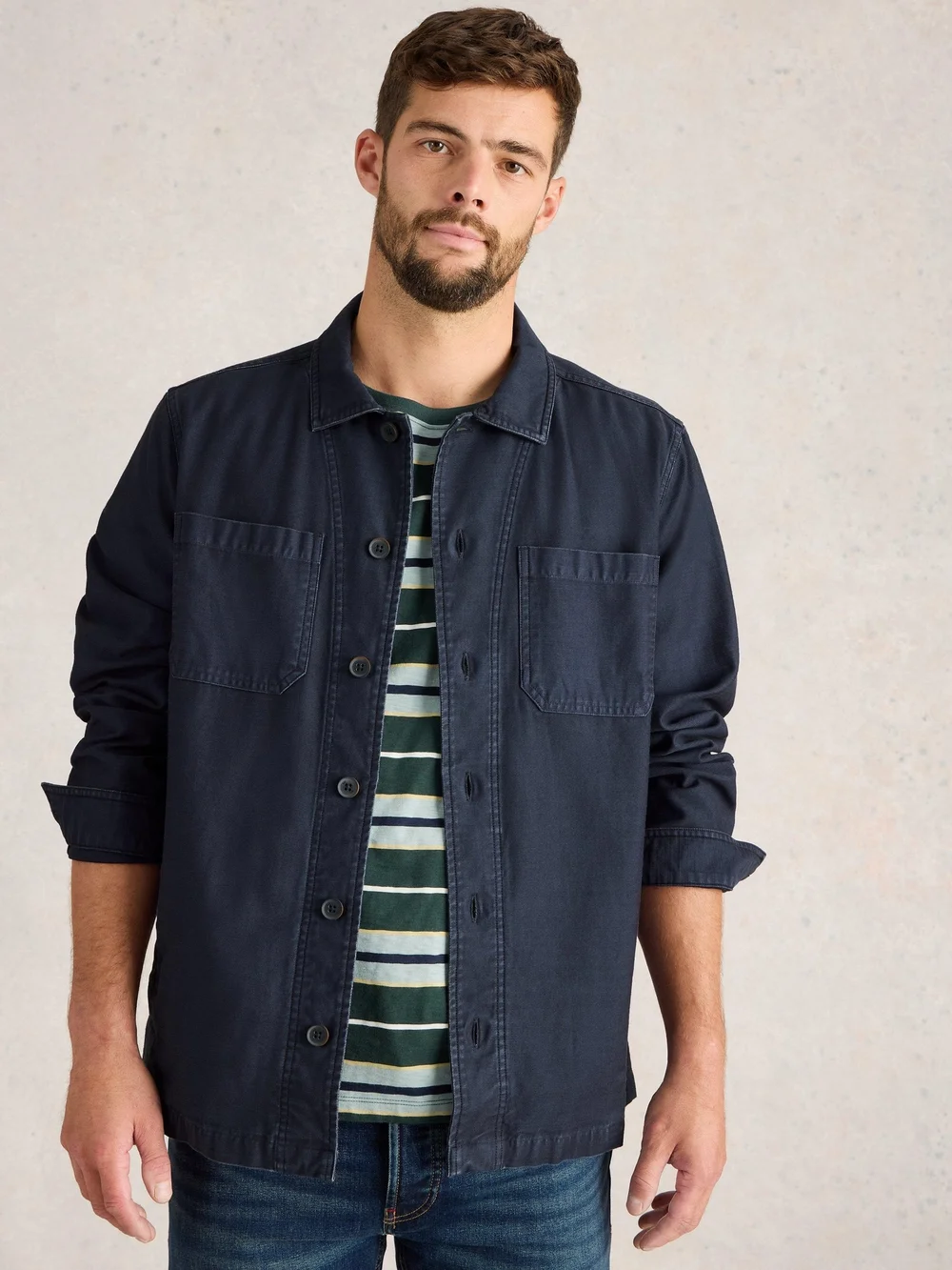 Baumwolljacke Finch - Dark Navy - XXXL Bild 1