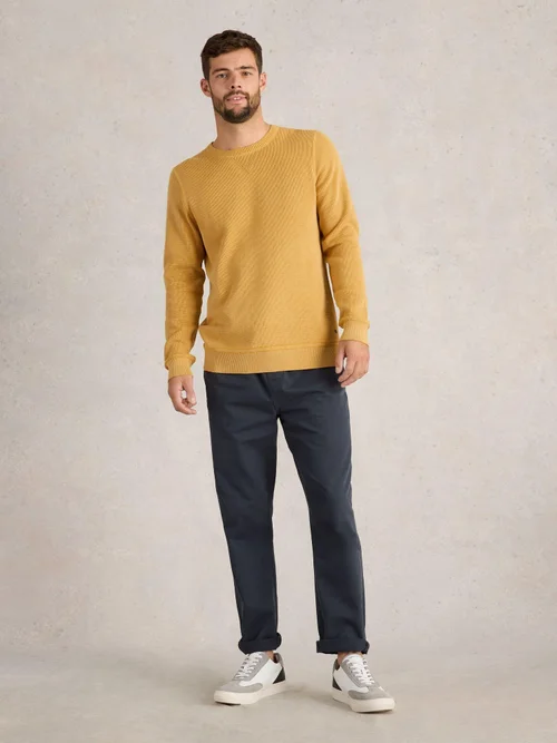 Pullover Attadale mit Rundhalsausschnitt - Mid Yellow - XXXL Bild 2