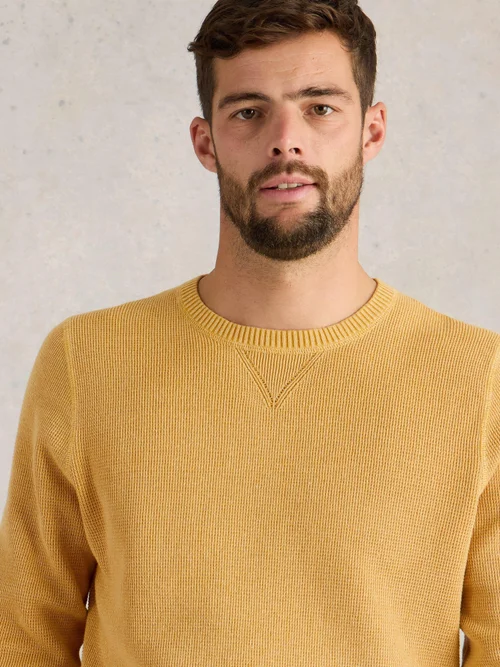 Pullover Attadale mit Rundhalsausschnitt - Mid Yellow - XXXL Bild 3