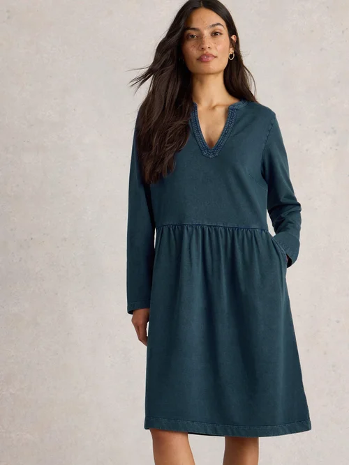 Jerseykleid Thea - Mid Denim - 48/R Bild 3