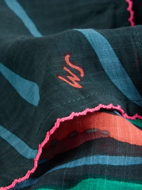 Schal mit Vogelmotiv Bild 2