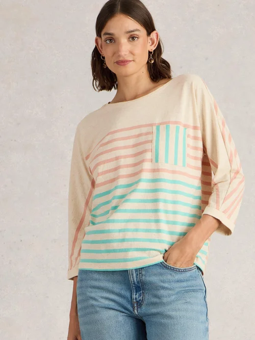 Dolman Top Demi - Nat Mlt - 44 Bild 1