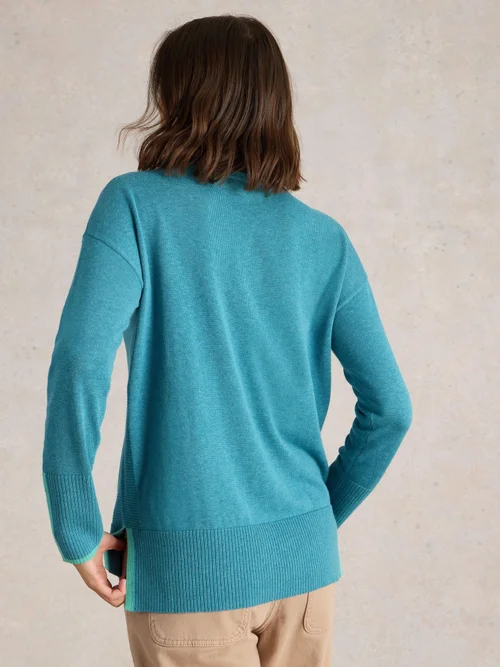 Pullover Olive - Mid Blue - 50 Bild 4