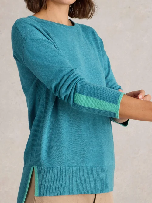 Pullover Olive - Mid Blue - 52 Bild 3