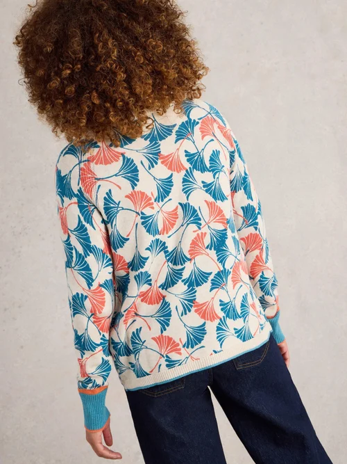 Bedruckte Strickjacke Lulu - Nat Pr - 50 Bild 4