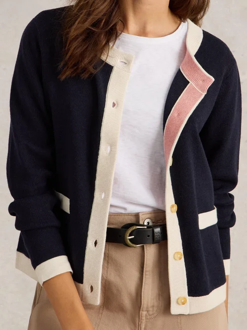 Strickjacke Charlotte - Navy Multi - 52 Bild 3