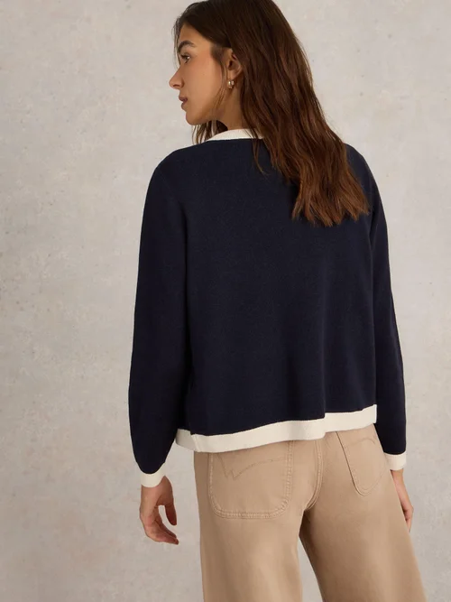 Strickjacke Charlotte - Navy Multi - 52 Bild 4