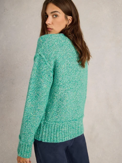 Pullover mit V-Ausschnitt - Brt Green - 52 Bild 4