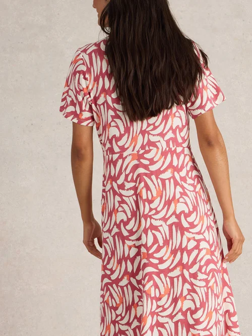 Blusenkleid Rua aus Jersey - Pink Mlt - 52/R Bild 4