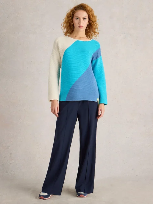 Pullover Jana mit abstraktem Design - Brt Blue - 52 Bild 2