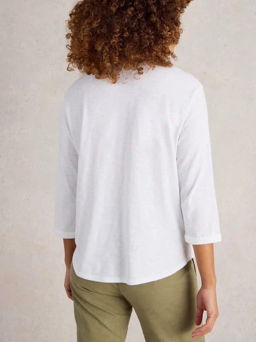 Langarmshirt Beth mit 3/4-Ärmeln - Bril White - 52 Bild 4