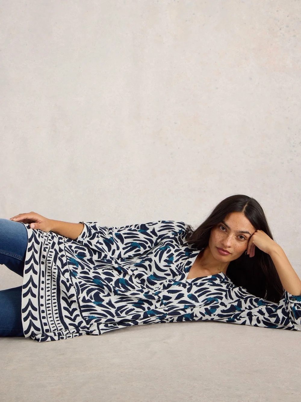 Tunika Marta - Blue Pr - 52 Bild 1