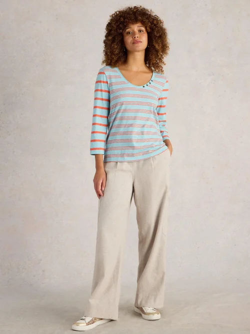 Langarmshirt Nadia mit 3/4-Ärmeln - Blue Mlt - 52 Bild 2