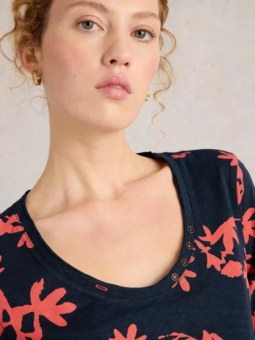 Langarmshirt Nadia mit 3/4-Ärmeln - Blue Pr - 52 Bild 3