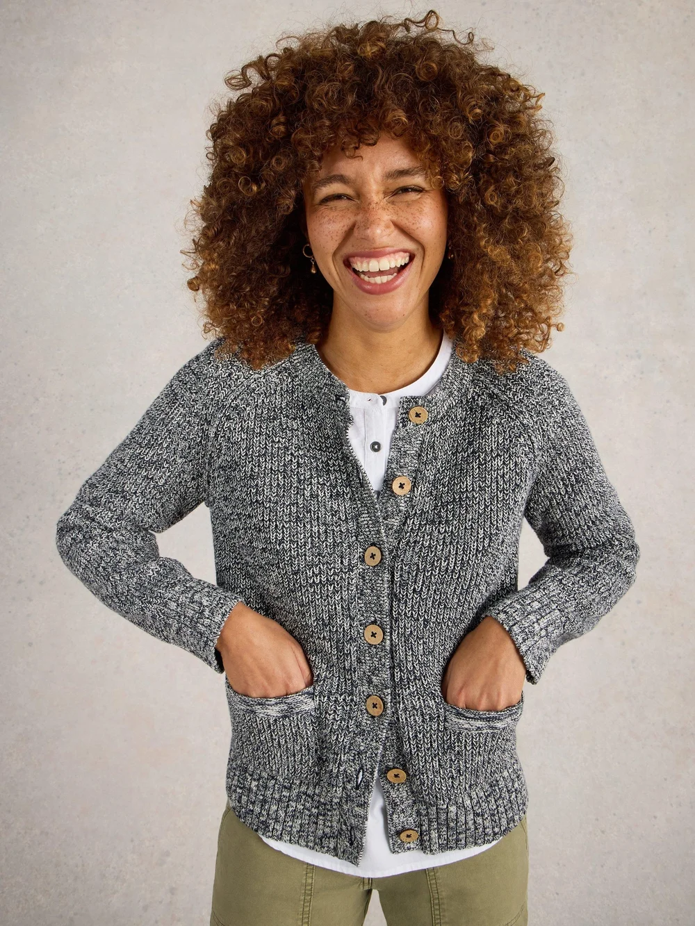 Strickjacke Bailey - Navy Multi - 52 Bild 1