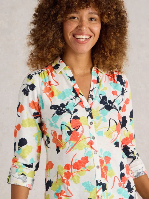 Jerseybluse Annie - Ivory Pr - 48 Bild 3