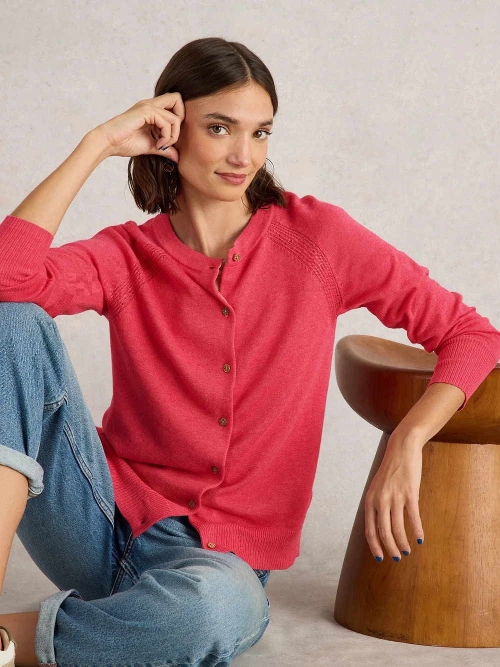Strickjacke Lulu - Mid Pink - 52 Bild 1