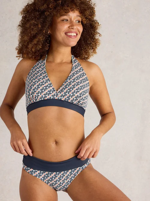 Wende-Bikinihose zum Umschlagen - Blue Pr - 52 Bild 1