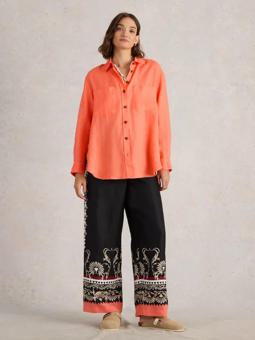 Leinenbluse Lydia - Brt Orange - 46 Bild 2