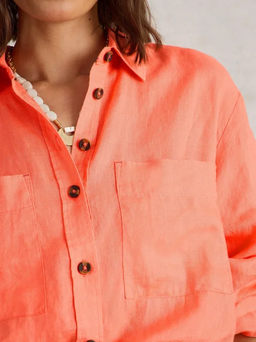 Leinenbluse Lydia - Brt Orange - 52 Bild 3
