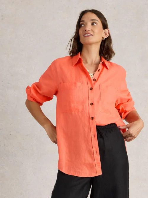 Leinenbluse Lydia - Brt Orange - 52 Bild 1