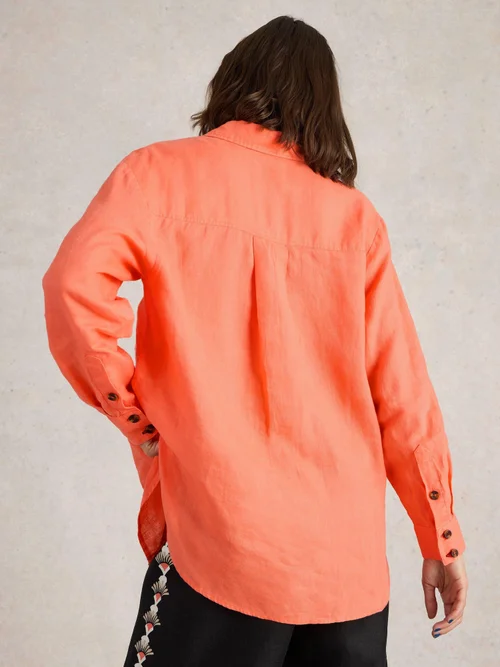 Leinenbluse Lydia - Brt Orange - 52 Bild 4