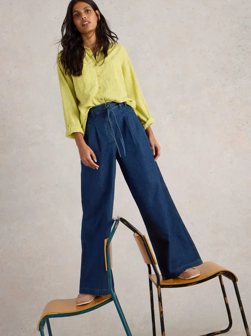 Jeans Sasha mit weitem Bein - Mid Denim - 52/R Bild 1