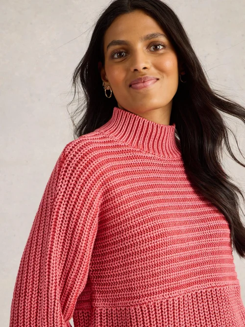 Pullover Marley aus Bio-Baumwolle - Mid Pink - 52 Bild 3