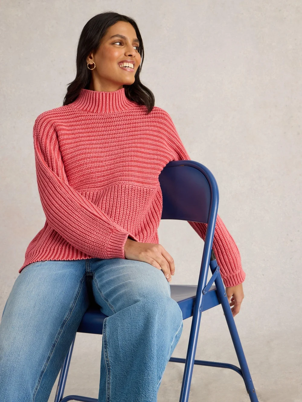 Pullover Marley aus Bio-Baumwolle - Mid Pink - 52 Bild 1