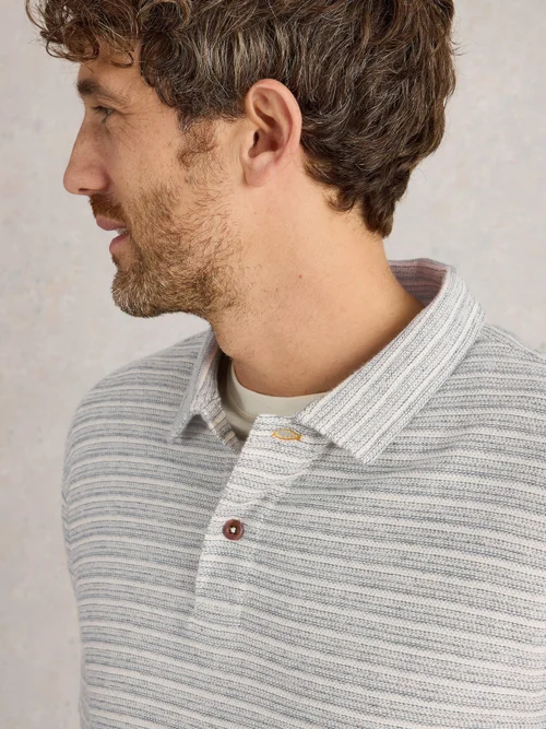 Gestreiftes Polohemd Taylor - Navy Multi - S Bild 1