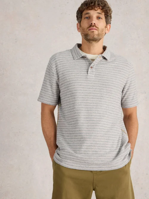 Gestreiftes Polohemd Taylor - Navy Multi - S Bild 3