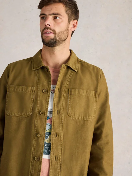 Baumwolljacke Finch - Khaki Grn - XXXL Bild 3