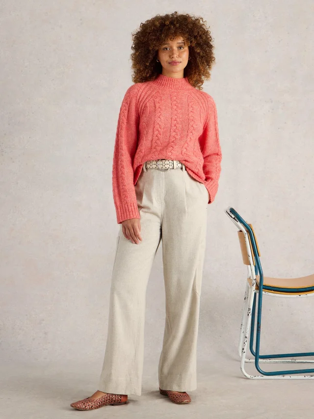 Cargohose Carlie aus leichtem Tweed