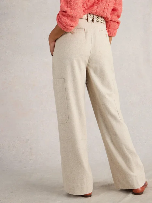Cargohose Carlie aus leichtem Tweed - Lgt Nat - 48/R Bild 4
