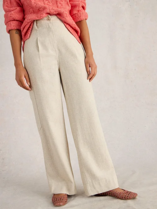 Cargohose Carlie aus leichtem Tweed - Lgt Nat - 48/R Bild 3