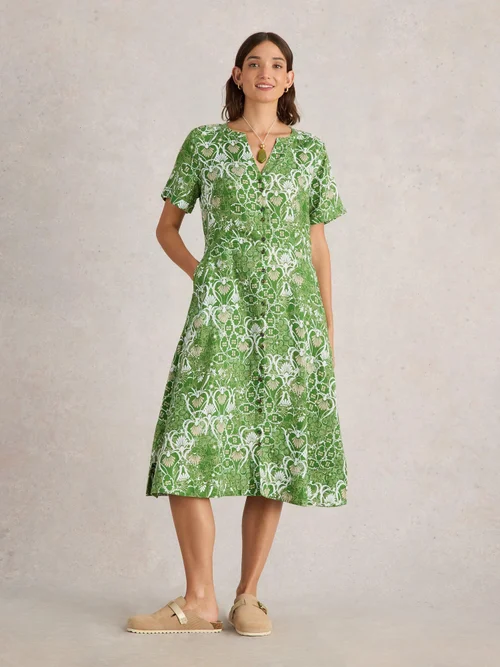 Leinenkleid Iris - Green Pr - 52/R Bild 2