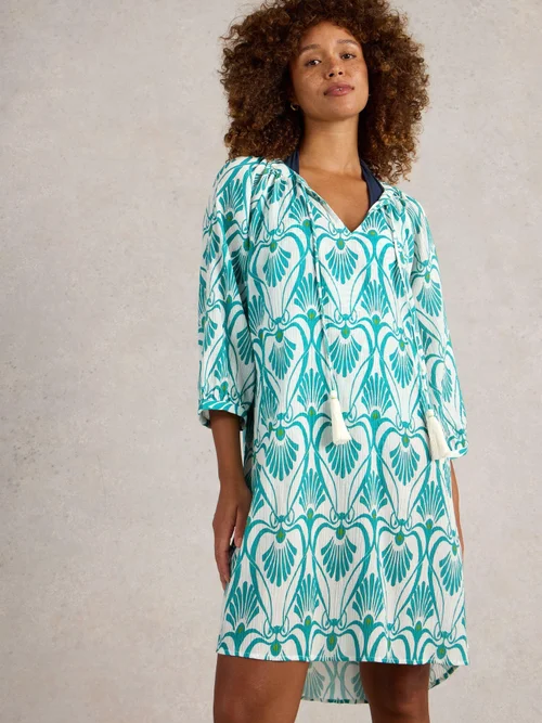 Strandtunika Lottie - Blue Pr - XXXL Bild 3